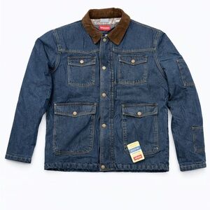 Wrangler Denim Jacket with Brown Collar